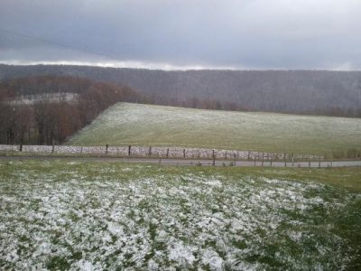 Snow…in April Image
